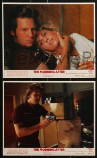 3d057 MORNING AFTER 8 8x10 mini LCs 1986 Sidney Lumet, Jane Fonda, Jeff Bridges, Raul Julia!