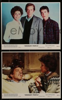 3d062 ORDINARY PEOPLE 8 8x10 mini LCs 1980 Mary Tyler Moore & Timothy Hutton sitting outside!