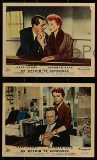 3d180 AFFAIR TO REMEMBER 4 color English FOH LCs 1957 Cary Grant, Deborah Kerr, Cathleen Nesbitt