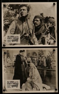 3d232 ALI BABA & THE FORTY THIEVES 7 English FOH LCs R1950s Maria Montez, Jon Hall, Bey, different!