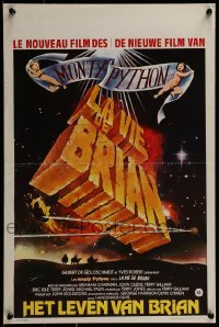 3f436 LIFE OF BRIAN Belgian 1980 Monty Python, he's not the Messiah, he's just a naughty boy!