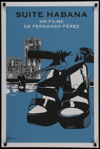 3f353 HAVANA SUITE Cuban silkscreen 2003 great artwork of shoes and cityscape by Molto!