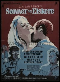 3f251 SONS & LOVERS Danish 1960 from D.H. Lawrence's novel, Dean Stockwell & sexy Mary Ure!