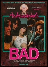 3f698 ANDY WARHOL'S BAD German 1977 Carroll Baker & King, sexploitation comedy!
