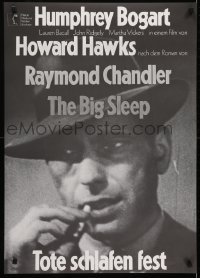 3f710 BIG SLEEP German R1972 great close-up of smoking Humphrey Bogart, Howard Hawks, Hillmann!