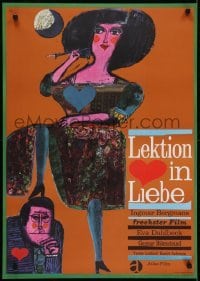 3f758 LESSON IN LOVE German R1960s Ingmar Bergman's comedy for grown-ups, art by Hermann Oberpurger!