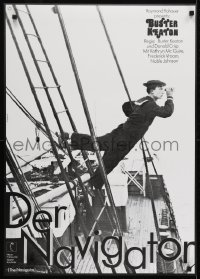 3f767 NAVIGATOR German R1974 completely different image of Buster Keaton on ship by Hans Hillmann!