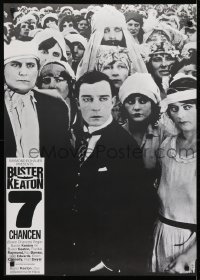 3f780 SEVEN CHANCES German R1975 would-be groom Buster Keaton, cool different image!