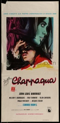 3f106 CHAPPAQUA Italian locandina 1968 early drug movie about star/director Conrad Rooks!