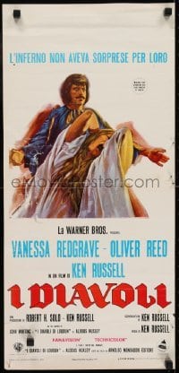 3f108 DEVILS Italian locandina 1971 Iaia art of Oliver Reed & Vanessa Redgrave, Ken Russell!