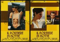 3f134 NIGHT PORTER group of 10 Italian 18x26 pbustas 1974 Il Portiere di notte, Bogarde, Rampling!
