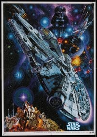 3f679 STAR WARS Japanese R1982 George Lucas classic epic, Commemorative art by Noriyoshi Ohrai!