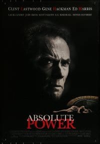 3g057 ABSOLUTE POWER 1sh 1997 great image of star & director Clint Eastwood!