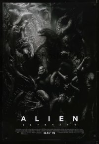 3g076 ALIEN COVENANT style D advance DS 1sh 2017 Ridley Scott, Fassbender, incredible sci-fi image!