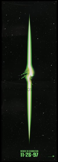 3g078 ALIEN RESURRECTION teaser 1sh 1997 Sigourney Weaver, Jean-Pierre Jeunet sci-fi sequel!