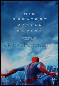 3g090 AMAZING SPIDER-MAN 2 teaser DS 1sh 2014 Andrew Garfield, his greatest battle begins!