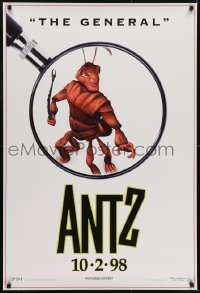 3g102 ANTZ advance 1sh 1998 Woody Allen, computer animated, Gene Hackman is The General!