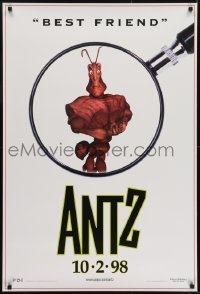 3g104 ANTZ advance 1sh 1998 Woody Allen, computer animated, Sylvester Stallone is the Best Friend!