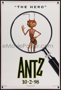 3g105 ANTZ advance 1sh 1998 Woody Allen, computer animated, Woody Allen is The Hero!