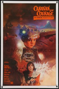 3g021 CARAVAN OF COURAGE style A int'l 1sh 1984 An Ewok Adventure, Star Wars, Kazuhiko Sano!