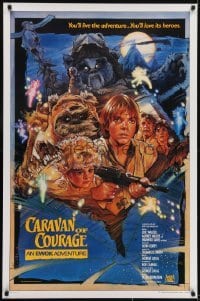 3g022 CARAVAN OF COURAGE style B int'l 1sh 1984 Ewok Adventure, Star Wars, Struzan