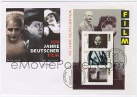 3h068 100 JAHRE DEUTSCHER FILM German 6x8 first day cover 1995 images from Metropolis, M & more!