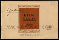 3h073 ALBUM OF FILM STARS first series English cigarette card album 1934 25 cards on 16 pages!