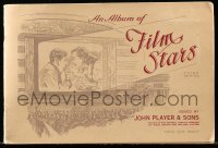 3h075 ALBUM OF FILM STARS English cigarette card album 1938 containing 50 color cards on 20 pages!