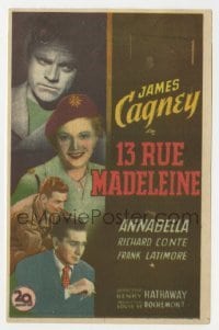 3h082 13 RUE MADELEINE Spanish herald 1948 James Cagney, Annabella, Richard Conte, different!