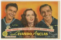 3h100 ANCHORS AWEIGH Spanish herald 1948 sailors Frank Sinatra & Gene Kelly with Kathryn Grayson!