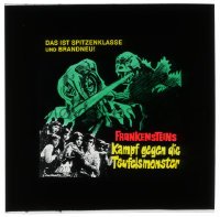 3h059 GODZILLA VS. THE SMOG MONSTER German 4x4 transparency 1971 Gojira tai Hedora, Toho, cool art!
