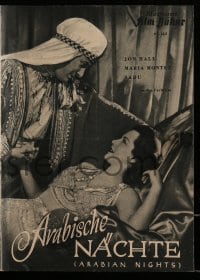 3h583 ARABIAN NIGHTS German program 1950 Sabu, Jon Hall, sexy Maria Montez, different images!