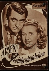 3h584 ARSENIC & OLD LACE German program R1957 Cary Grant, Priscilla Lane, Frank Capra, different!