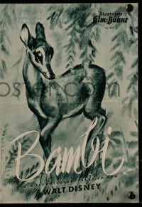3h588 BAMBI German program R1960s Walt Disney cartoon deer classic, great different images!