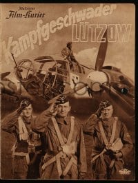 3h491 BATTLE SQUADRON LUTZOW Film Kurier German program 1941 Nazi anti-Polish propaganda!