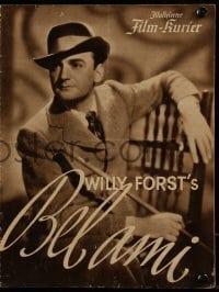 3h493 BEL AMI German program 1940 great images of star/director Willi Forst & Olga Tschechowa!