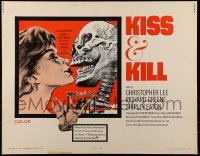 3j552 BLOOD OF FU MANCHU 1/2sh 1969 Asian villain Christopher Lee, art of sexy girls, Kiss & Kill!