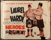 3j556 BONNIE SCOTLAND 1/2sh R1940s Stan Laurel & Oliver Hardy, Heroes of the Regiment!
