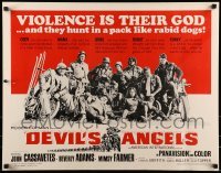 3j601 DEVIL'S ANGELS 1/2sh 1967 Corman, Cassavetes, their god is violence, lust - law they live by