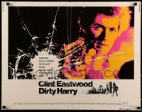 3j604 DIRTY HARRY 1/2sh 1971 art of Clint Eastwood pointing his .44 magnum, Don Siegel classic!