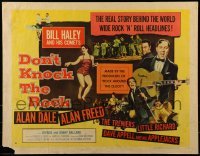 3j608 DON'T KNOCK THE ROCK style B 1/2sh 1957 Haley & his Comets, sequel to Rock Around the Clock!