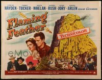 3j634 FLAMING FEATHER style B 1/2sh 1952 Sterling Hayden, Barbara Rush, Enright, Native American Indians!
