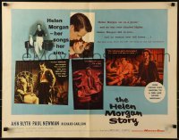 3j676 HELEN MORGAN STORY 1/2sh 1957 Paul Newman loves pianist Ann Blyth, her songs, and her sins!