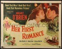 3j684 HER FIRST ROMANCE 1/2sh 1951 cute grown up Margaret O'Brien wearing tiara!
