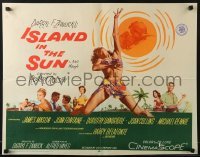 3j709 ISLAND IN THE SUN 1/2sh 1957 James Mason, Joan Fontaine, Dorothy Dandridge, Harry Belafonte