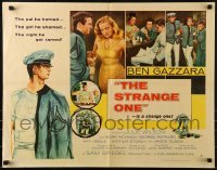 3j920 STRANGE ONE style B 1/2sh 1957 military cadet Ben Gazzara, most fascinating louse you ever met