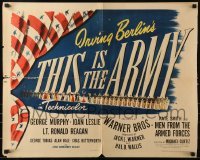 3j943 THIS IS THE ARMY 1/2sh 1943 Irving Berlin & Michael Curtiz patriotic military musical!