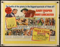 3j963 VERA CRUZ style B 1/2sh 1955 cowboys Gary Cooper & Burt Lancaster, cool comic strip style!