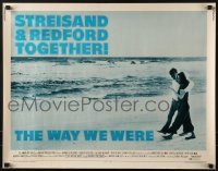 3j974 WAY WE WERE 1/2sh 1973 Barbra Streisand & Redford walk on the beach, different blue design!