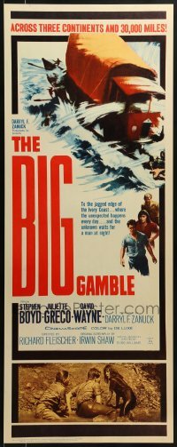 3j029 BIG GAMBLE insert 1961 Stephen Boyd goes across three continents & 30,000 miles!